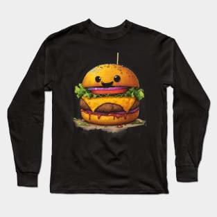 Happy Burger Time Long Sleeve T-Shirt